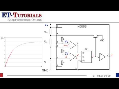 NE555 Astabiler Multivibrator