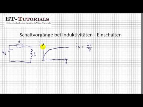 Schaltvorgänge bei Induktivitäten - Einschalten