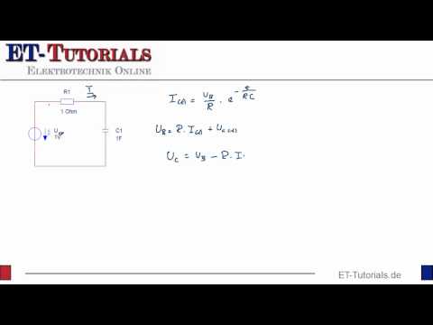 Herleitung der Kondensatorspannung bei der Aufladung