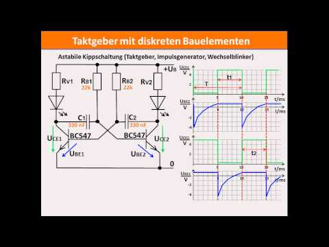 DIGITALTECHNIK - TUTORIAL 08: Taktgeber, Astabile Kippschaltung