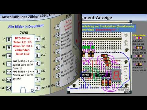 DIGITALTECHNIK - TUTORIAL 12: Zähler, Frequenzteiler, Decoder